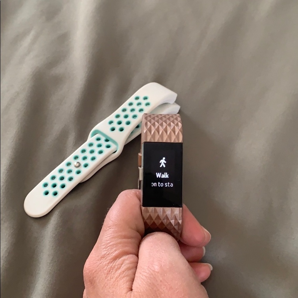 Fitbit Charge 2 with two bands and charger